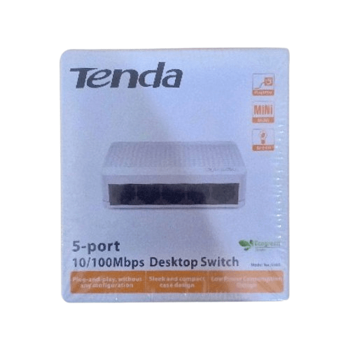 Tenda 5 Port Desktop Switch, 30W