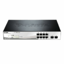 D-Link 8-ports 10/100/1000Base-T PoE + 2 SFP ports Smart switch