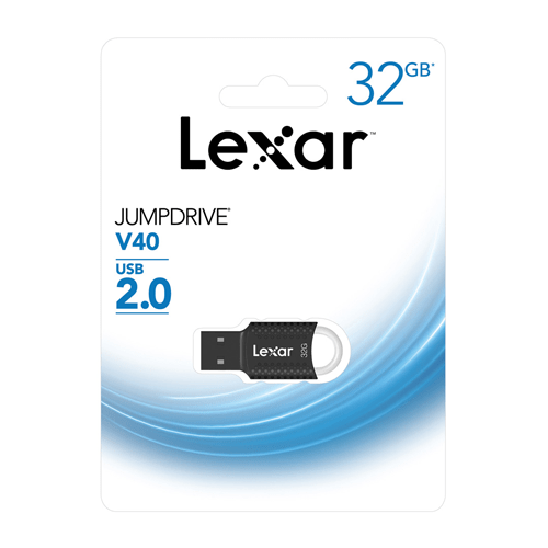 32GB Lexar® JumpDrive® V40 USB 2.0 Flash Drive