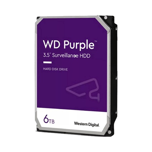 WD Purple Surveillance Hard Drive - 6 TB, 128 MB, 5640 rpm