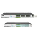 D-Link  24-Port upto 250m support 1000Mbps PoE Switch + 2 SFP Ports, 250W PoE budget