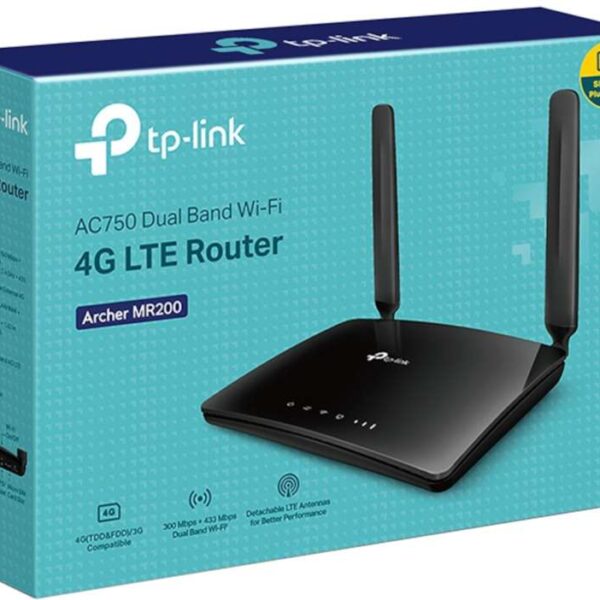 AC750 Wireless Dual Band 4G LTE Router - Archer MR200