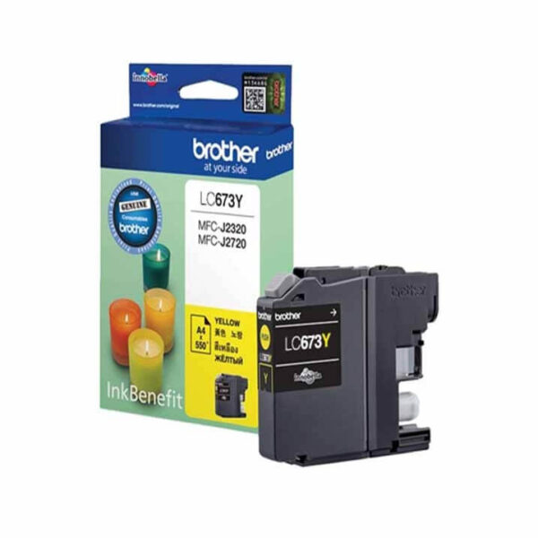LC-673Y YELLOW INK CARTRIDGE BROTHER
