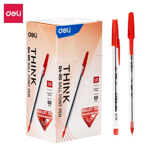 DELI Q4 CRYSTAL BIROS 1.0MM - BLACK, BLUE, RED