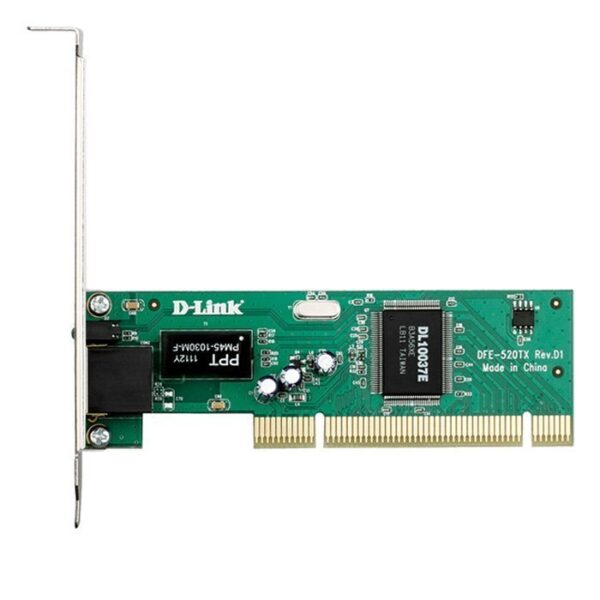 D-LINK FAST ETHERNET PCI LAN CARD : 32 bit 10/100 Mbps - DFE-520TX