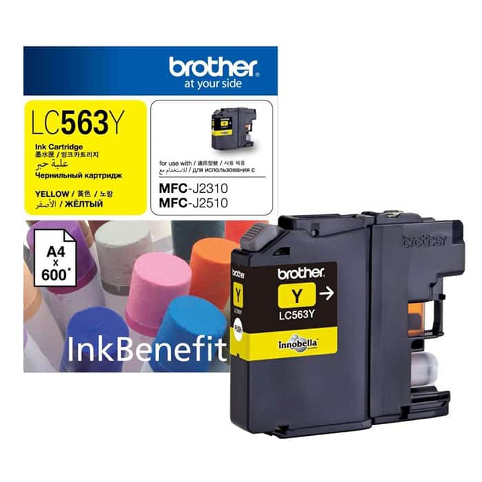 LC563 YELLOW INK CARTRIDGE BROTHER