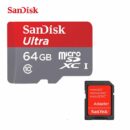 SANDISK 64GB MICRO SD CARD Class 10