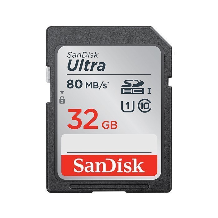 Sandisk ULTRA SD Cards 80 mb/s 32 GB SDHC