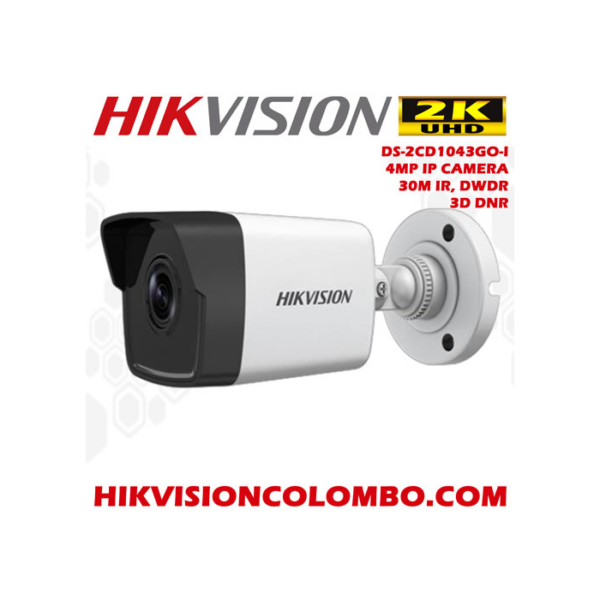 DS-2CD1043GO-I BULLET IP 4MP 30 Meter Cameras