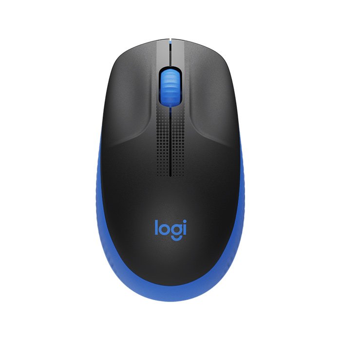 Logitech Full Size Wireless Mouse M190 ( Charcoal / Grey / Blue )