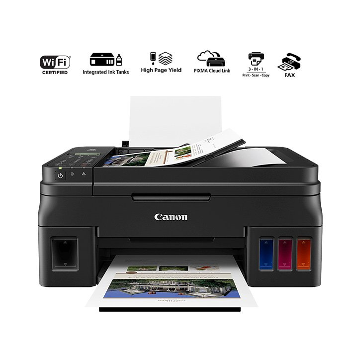 Canon PIXMA G4411 A4 Wi-Fi All-In-One (Print/Scan/Copy/Fax) - Black