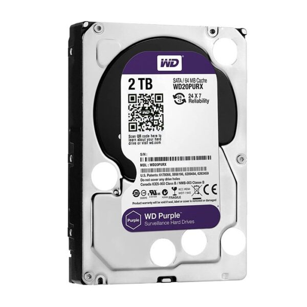 WESTERN DIGITAL 2TB SURVEILLANCE HARDDISK (PURPLE SERIES)